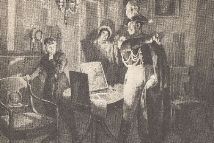 Engelhardt Punishing Taras for Painting by Candlelight