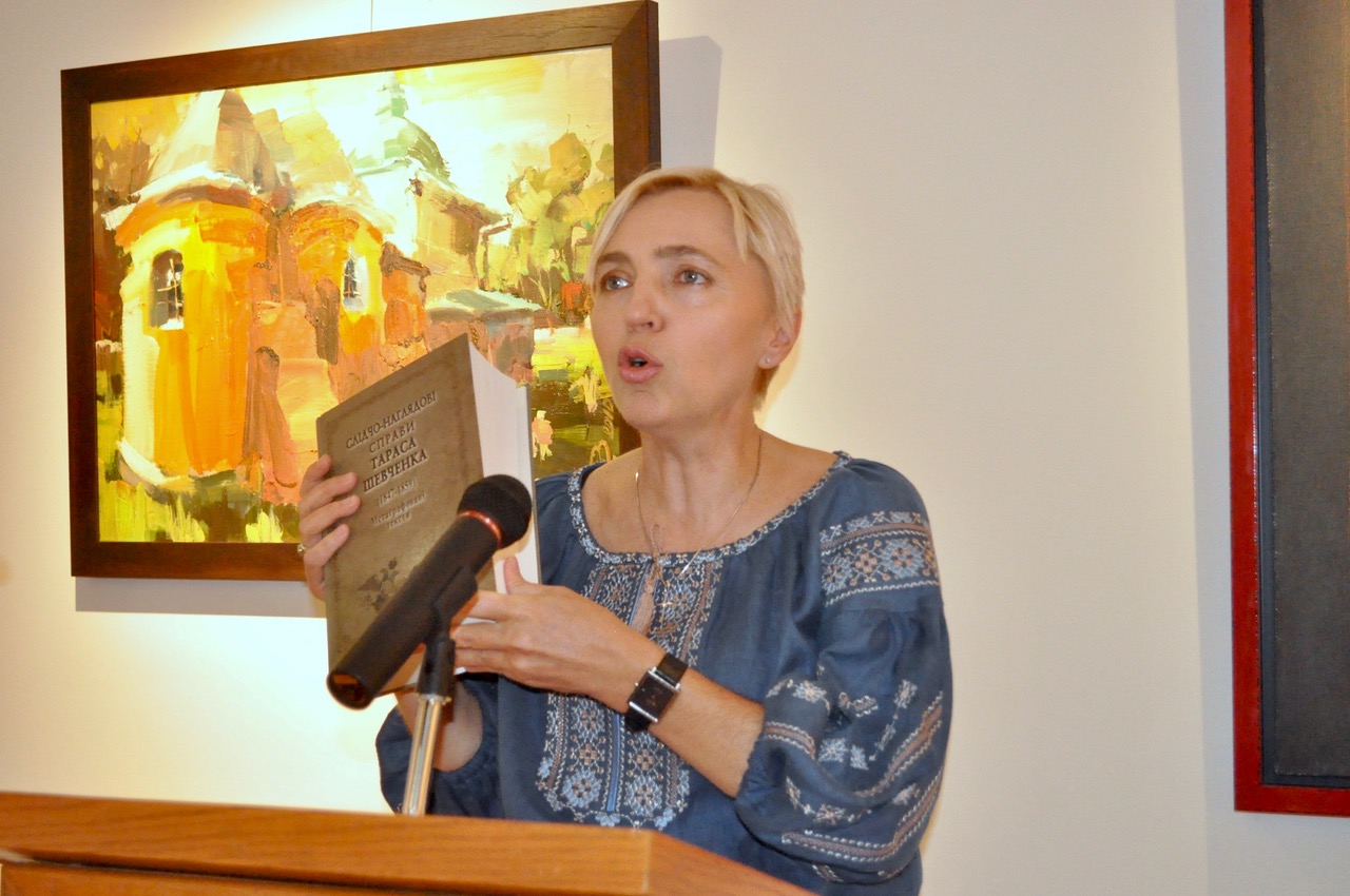 Yulia Shylenko (National Shevchenko Museum in Kyiv, Ukraine), at the Shevchenko Museum Grand Opening, October 20, 2019