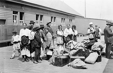 Ukrainian Immigrants Arriving to Quebec, photo courtesy of Public Archives of Canada