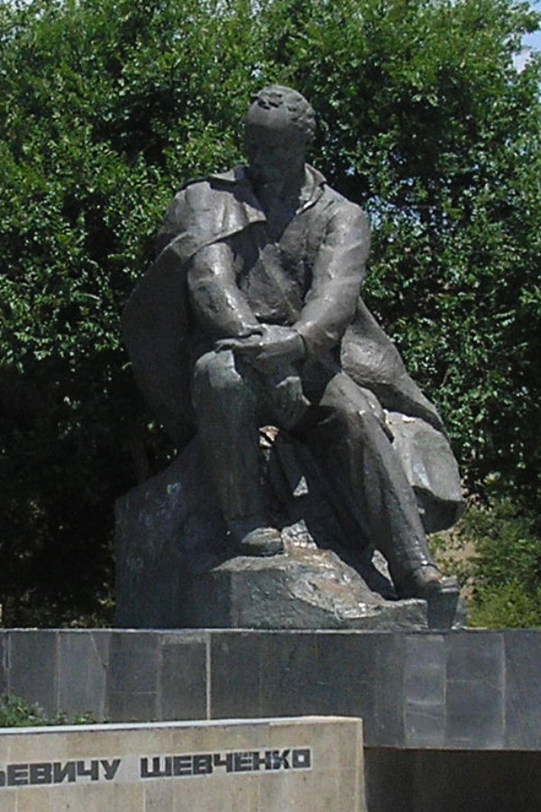 Taras Shevchenko monument in Aktay, Mangystau