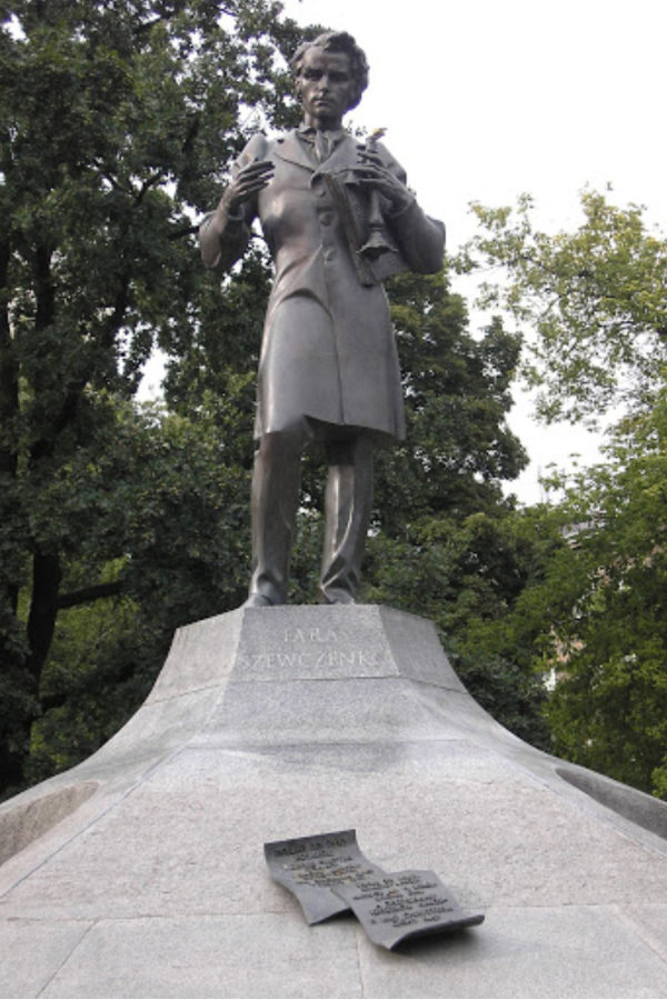 Taras Shevchenko monument in Warsaw