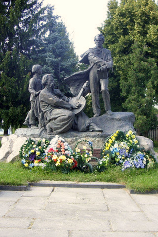 Taras Shevchenko monument in Dubno