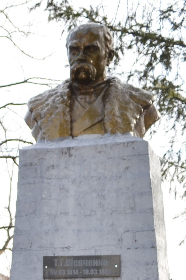 Taras Shevchenko monument in Kovalivka Village