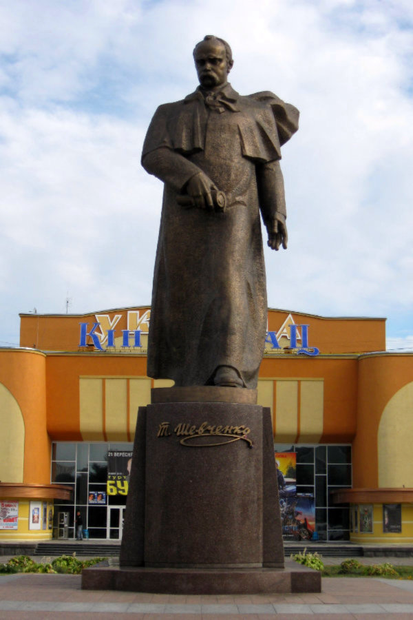 Taras Shevchenko monument in Rivne