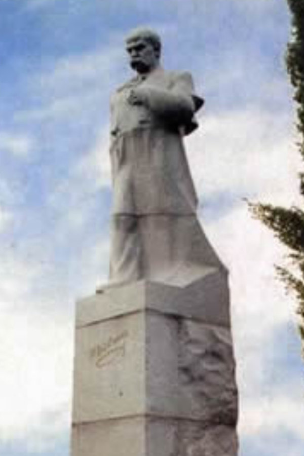 Taras Shevchenko monument in Serafintsi Village
