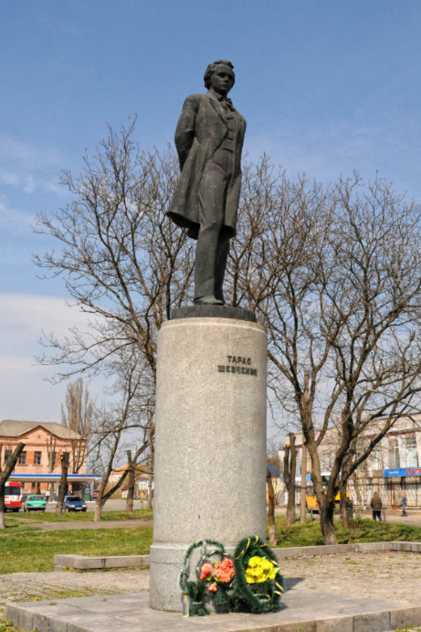 Taras Shevchenko monument in Zvenihorod