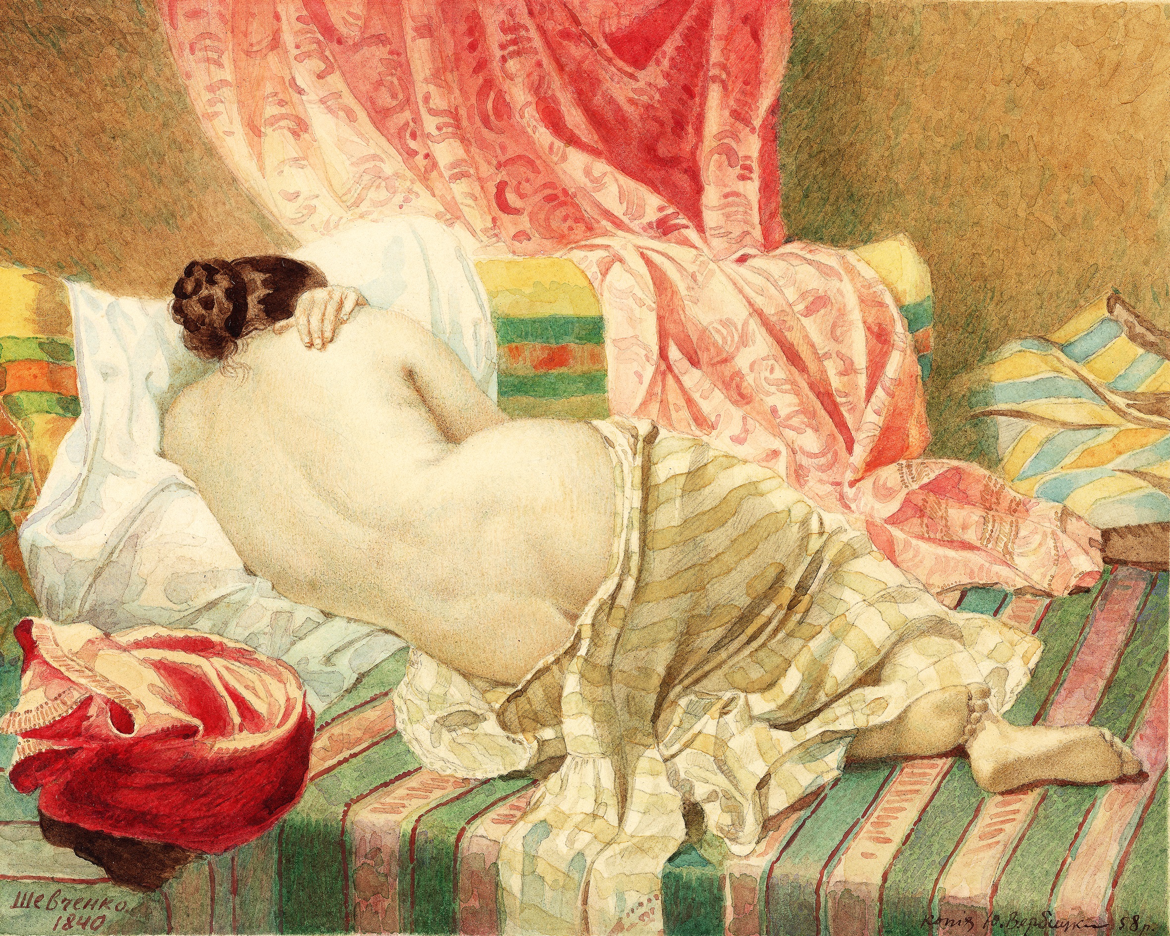 Nude, 1840, watercolour
